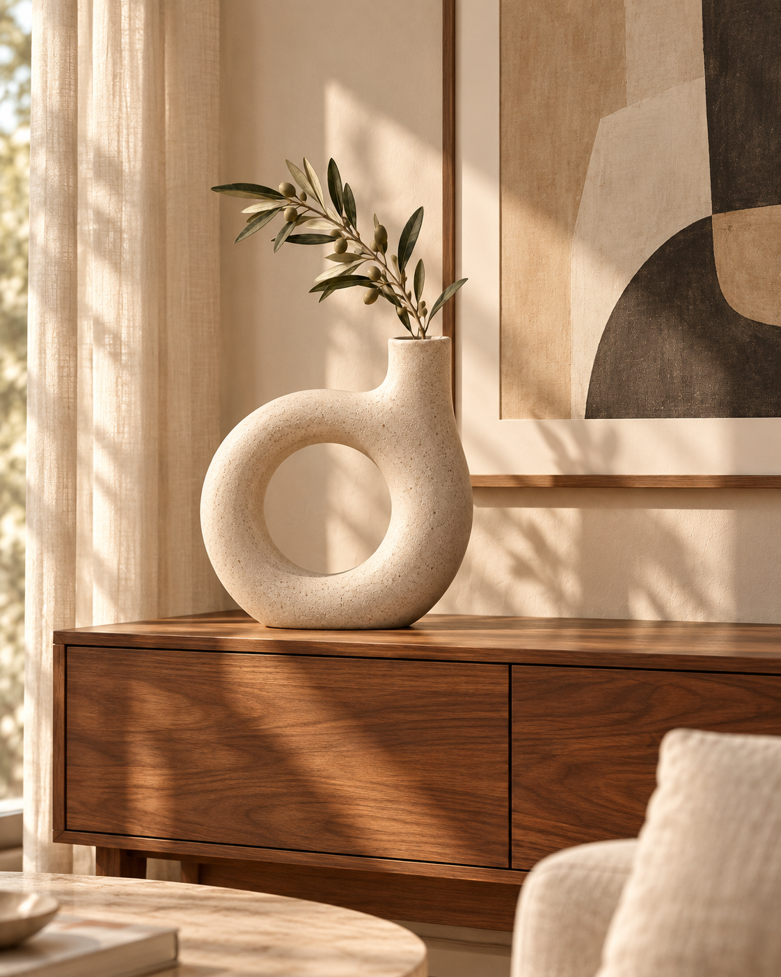 QORVETR Sculptural Ceramic Vase