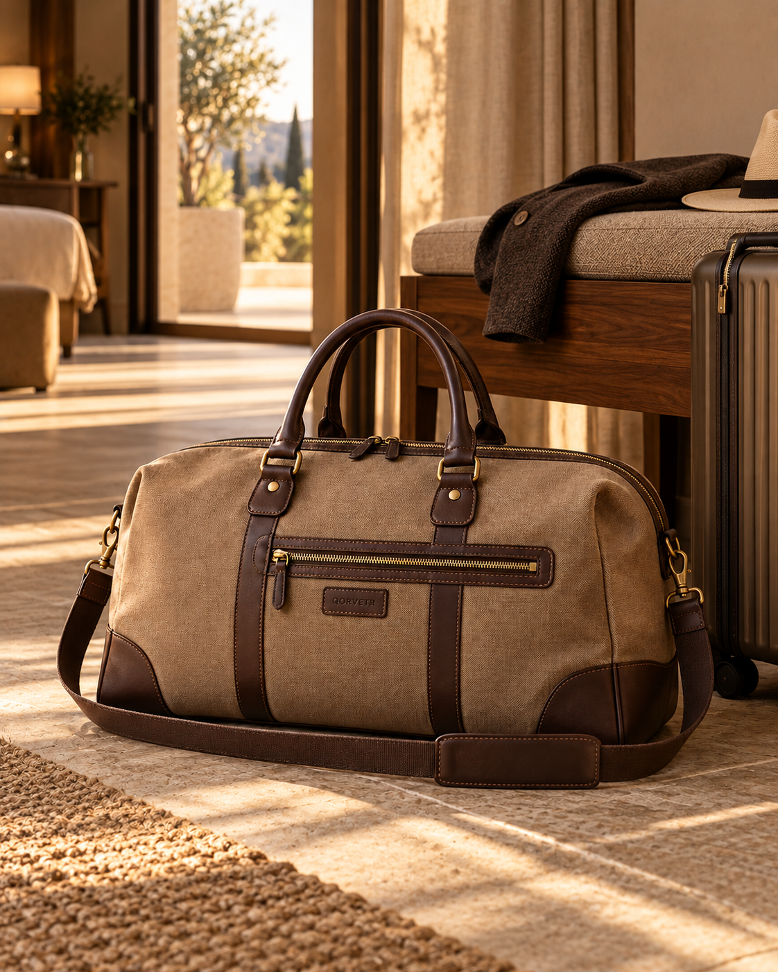 QORVETR Canvas Weekender Bag