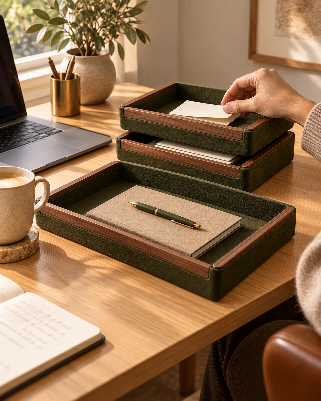 QORVETR Modular Desk Tray Set